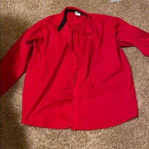 Men’s red button dow